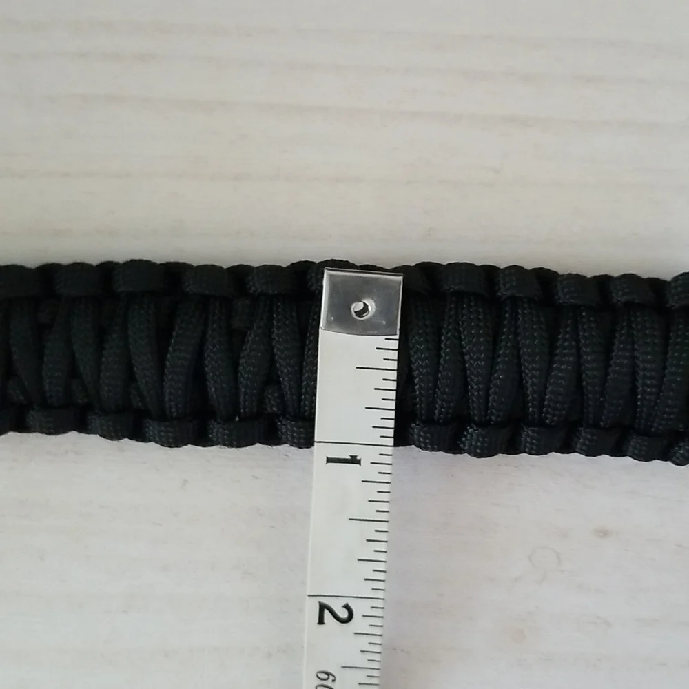 Black Paracord Keychain